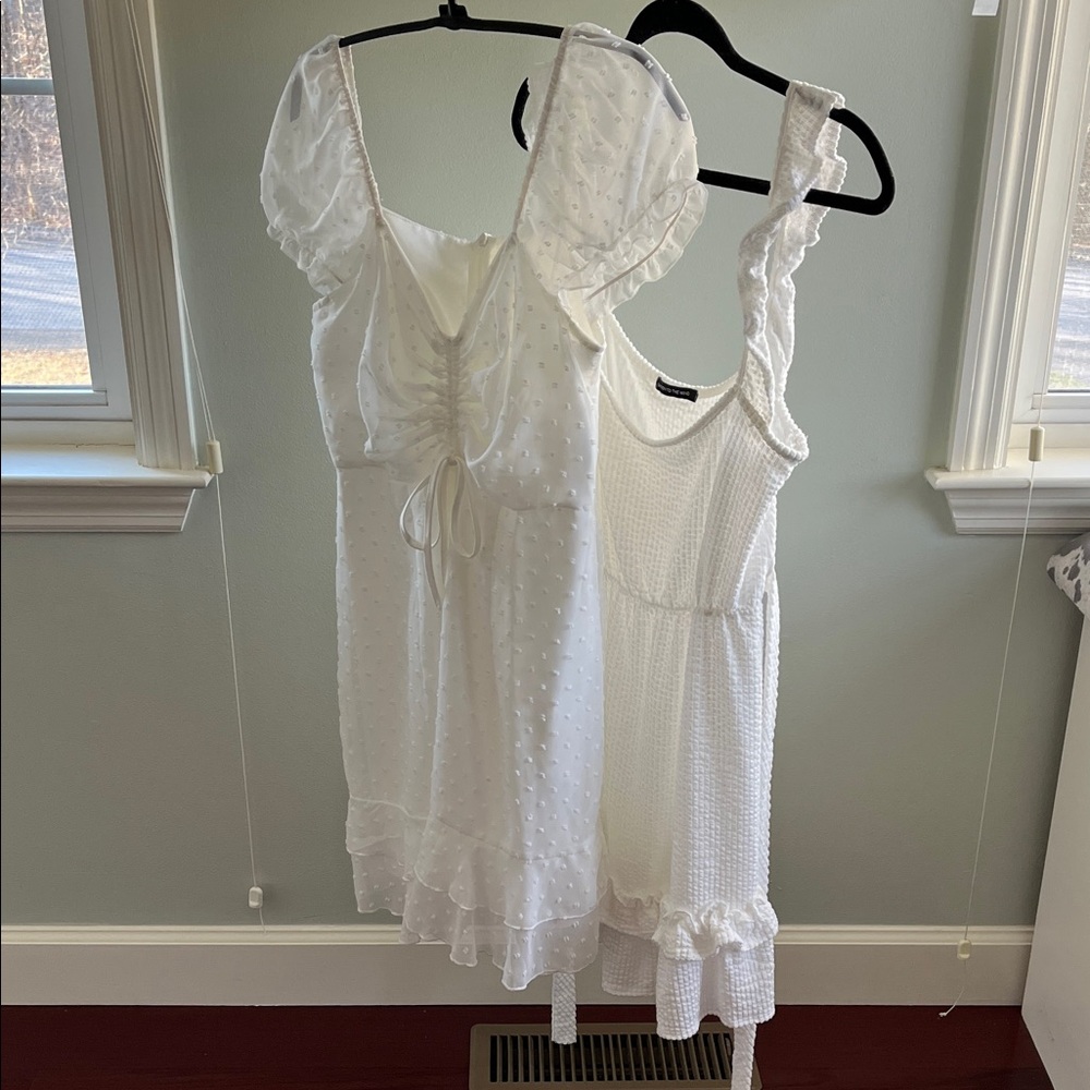 Set of two White Mini Dresses